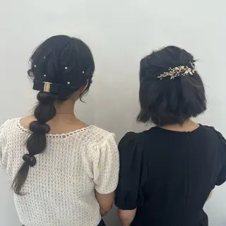 ヘアアレンジ ハイトーンカラー💞 くるみ🎀のヘアスタイル