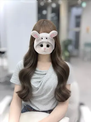 ロング 🤍ベージュカラー 🤍Yui🩰のヘアスタイル