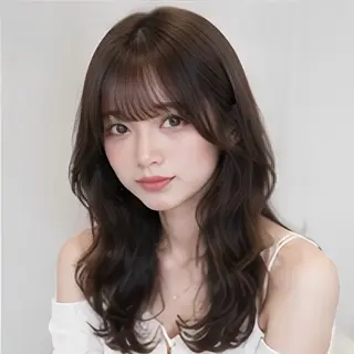 ロング 縮毛矯正/レイヤー/ 前髪カット/おばかんのヘアスタイル