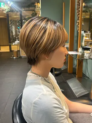 ショート オーガニックカラー/ 表参道/ルカのヘアスタイル