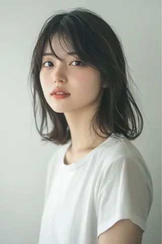 ミディアム 【モデル様募集🖤】 MIKI//伊勢原のヘアスタイル