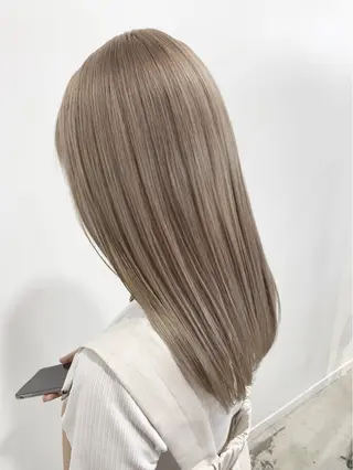 セミロング カラー ヘアアレンジ 🍯傷ませないカラー 髪質改善🍯彪雅のヘアスタイル
