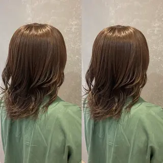 ミディアム み うのヘアスタイル