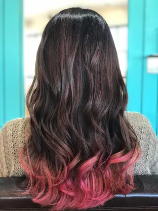 セミロング カラー 髪質改善⭐️透明感 カラーノグチショウタのヘアスタイル
