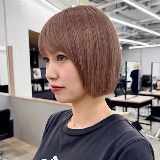 ショート カラー ヘアアレンジ 暖色/ショート/ボブ /hana🌸のヘアスタイル