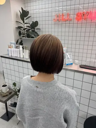 ミディアム カラー ヘアアレンジ 夕羽夢🍓矢場/ JILLSTUDIOのヘアスタイル