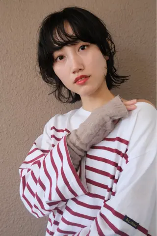 ミディアム sameya maiのヘアスタイル