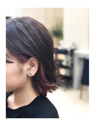 ミディアム YOFAhair芦屋 峰★カラーリストのヘアスタイル
