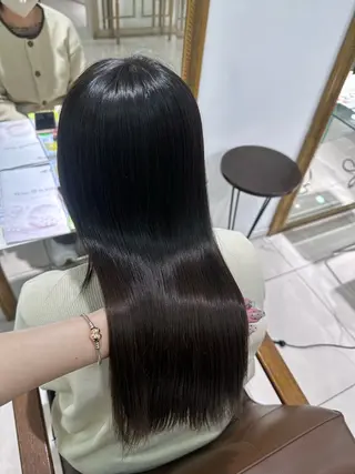 ロング 髪質改善艶カラー🩶 Nanako ⟡.·のヘアスタイル