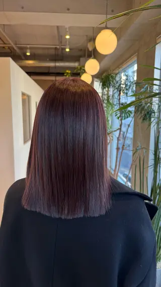 ミディアム カラー 髪質改善ヘアエステ miyuのヘアスタイル