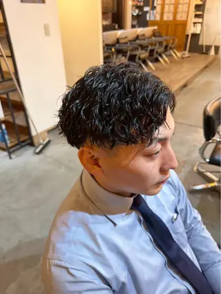パーマ メンズ ツイスパ特化 石川 歳也のヘアスタイル