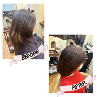 カラー 鈴木 未歩のヘアスタイル