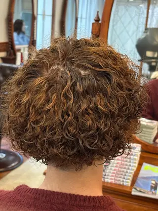 ショート カラー パーマ メンズ おしゃれ泥棒 石原メンズ特化美容師のヘアスタイル