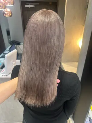 カラー 天神暖色カラー レイヤー・髪質改善のヘアスタイル