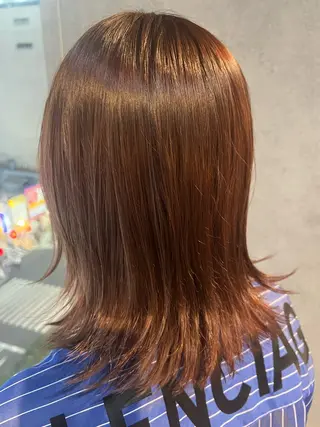 ミディアム 🎀ボブ特化🎀透明 カラー/艶髪あやなのヘアスタイル