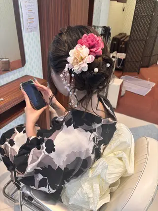 ロング ヘアアレンジ 高橋 佳那のヘアスタイル