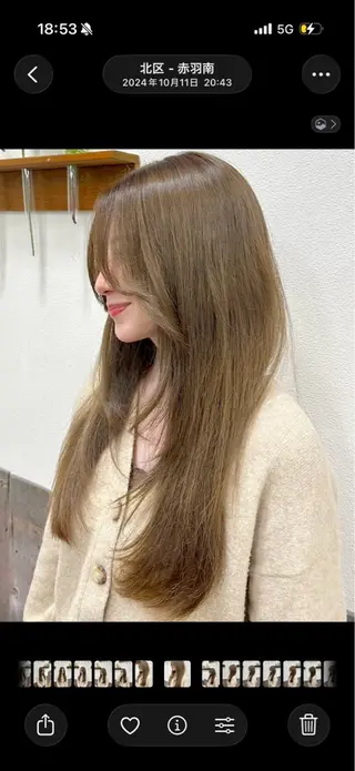 ロング カラー 🧡K+plus🧡 ことね🧡のヘアスタイル