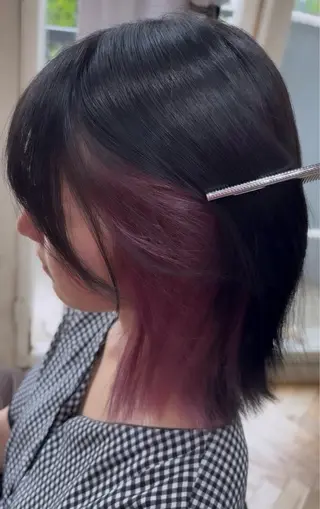 ショート カラー ハイトーン💗ピンク 🛼カラフル🍀のヘアスタイル