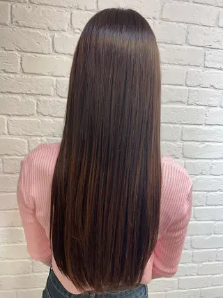 ロング カラー パーマ 艶髪専門美容師🏄 kazuレスlessのヘアスタイル