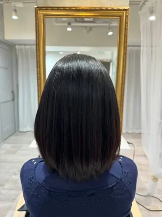 セミロング ヘアアレンジ レイヤーカット/艶 カラー/徳永侑紀のヘアスタイル