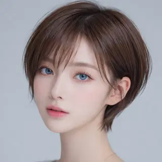 ショート 🌙Runa くびれ 小顔ショート/ウルフのヘアスタイル