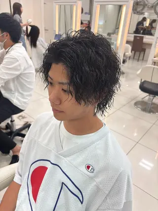 パーマ メンズ keany錦糸町 ハセベユウのヘアスタイル