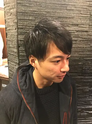 ミディアム カラー メンズ HIRO GINZA 銀座一丁目店のヘアスタイル