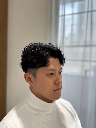 パーマ メンズ メンズパーマ特化/波 巻きツイスパ 長町至のヘアスタイル