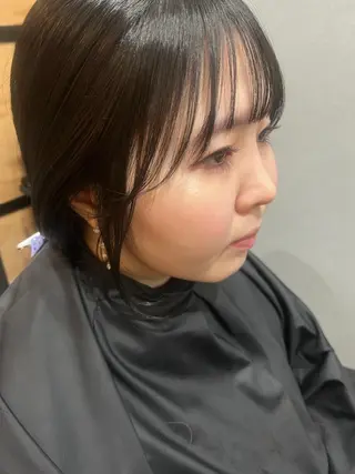 ミディアム カラー パーマ ヘアアレンジ メンズ キッズ ネイル マツエク・マツパ アイブロウ 久木原 ゆりのヘアスタイル