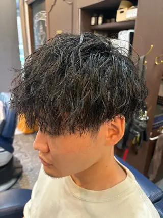 ショート メンズ ルピナス中田店長 山口大地のヘアスタイル