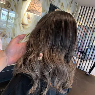 セミロング カラー EARTH石巻店 尾形 裕のヘアスタイル