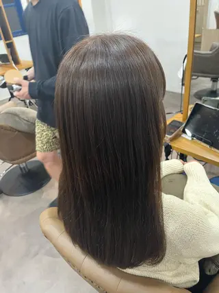 ロング 縮毛矯正⚡️カラー いいじまのヘアスタイル