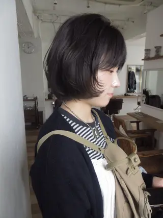 ミディアム カラー 赤み消しカラー/ ミントカラー/トモキのヘアスタイル