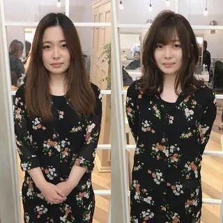 セミロング カラー 大人可愛いショート* NoWL栗原隆成のヘアスタイル