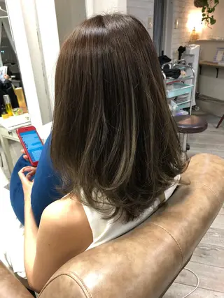 ミディアム カラー 三軒茶屋/髪質改善 やまなかのヘアスタイル
