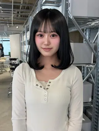 ミディアム カラー ダブルカラー/レイヤ ーカット 🤍ゆきなのヘアスタイル