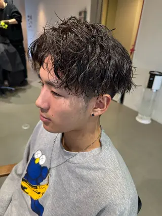 ショート パーマ メンズ Mizuki Yajimaのヘアスタイル