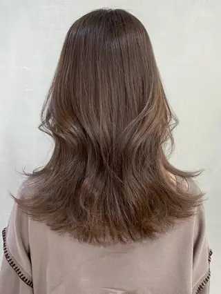 ミディアム カラー パーマ ヘアアレンジ ITbyALBUM 松戸のヘアスタイル