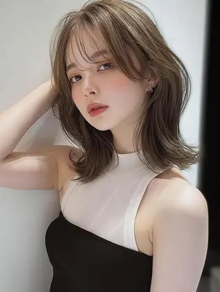 ミディアム FOCUS JAPAN3のヘアスタイル