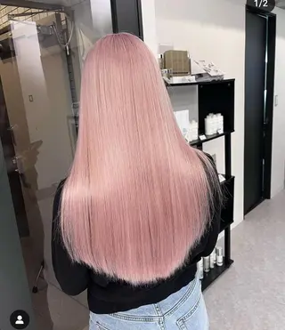 ロング カラー 🎆浴衣着付け👘 ✨ヘアセット🐹のヘアスタイル