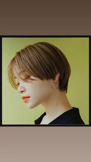 ショート 透明感Wカラー/ 似合わせボブ👑涼介のヘアスタイル