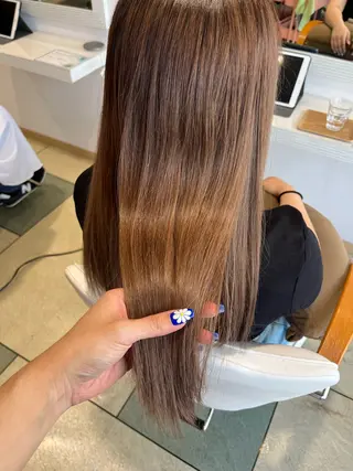 カラー 淡色┊︎ナチュラル 🧁奈那美🧁*.゜のヘアスタイル
