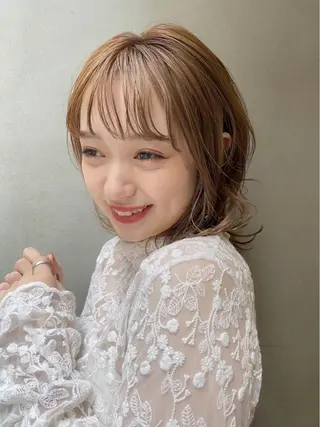 ミディアム マツエク・マツパ 銀座メンズ専門🖤 叶奈々のヘアスタイル