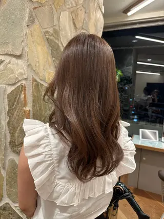 セミロング カラー iroha/大阪梅田 /ニュアンスカラーのヘアスタイル