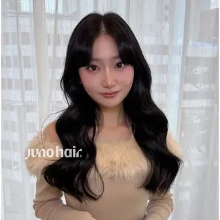 ロング カラー 韓国レイヤー🪽 無重力パーマナツキのヘアスタイル