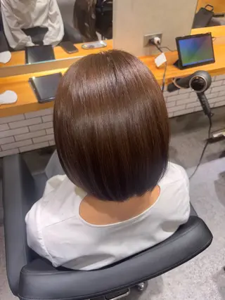 ミディアム カラー フジモト カリンのヘアスタイル