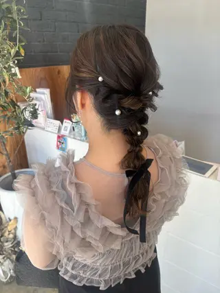 ヘアアレンジ ヤマグチ ユキナのヘアスタイル