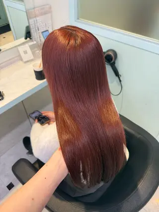 カラー 🇰🇷韓流暖色ヘア 🍒saaya🍒のヘアスタイル