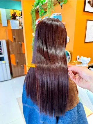 ロング 髪質改善・縮毛矯正 白根凌二のヘアスタイル