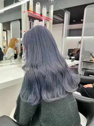 ロング カラー ヘアアレンジ 💍透明感×韓流ハイ トーン💍RYUTAのヘアスタイル
